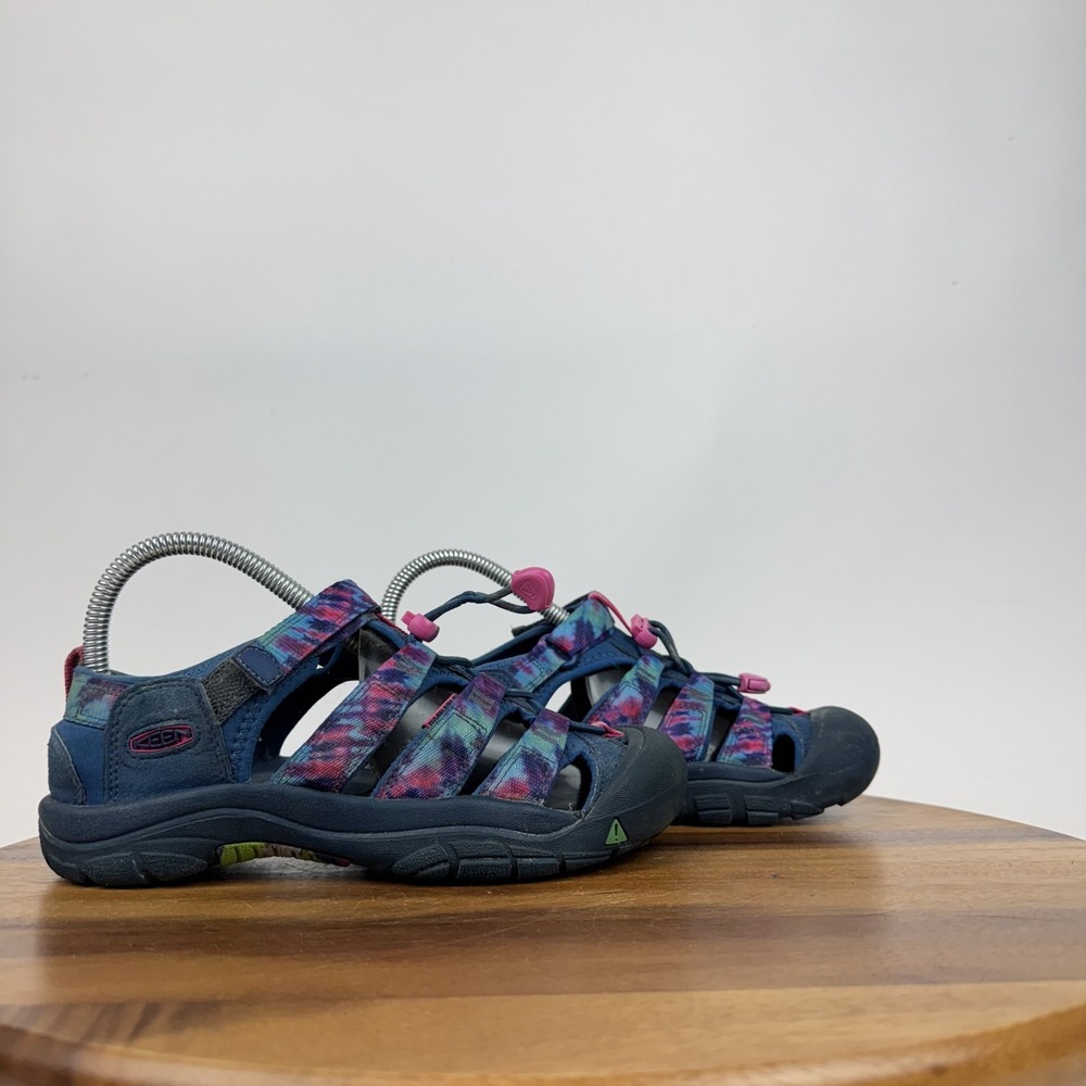 Childrens Big Kids Keen Newport H2 Waterproof Blue Shoes Sandals Size 4 Y GUC